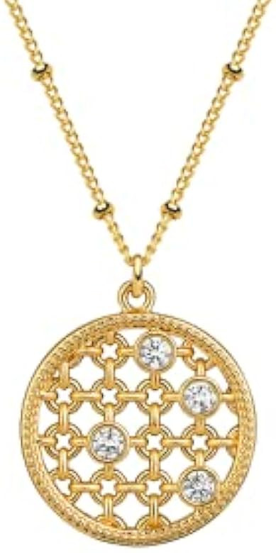 Dremmy Studios Dainty Gold Ankh Cross Necklace 18K Gold Filled Simple Pray for Peace Ankh Cross Pend | Amazon (US)