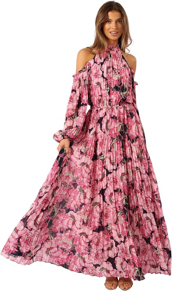 Petal & Pup Women's Hilary Pleated Maxi Dress | Amazon (US)