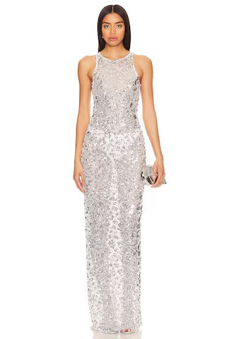 Syd Maxi Dress in Silver | Revolve Clothing (Global)