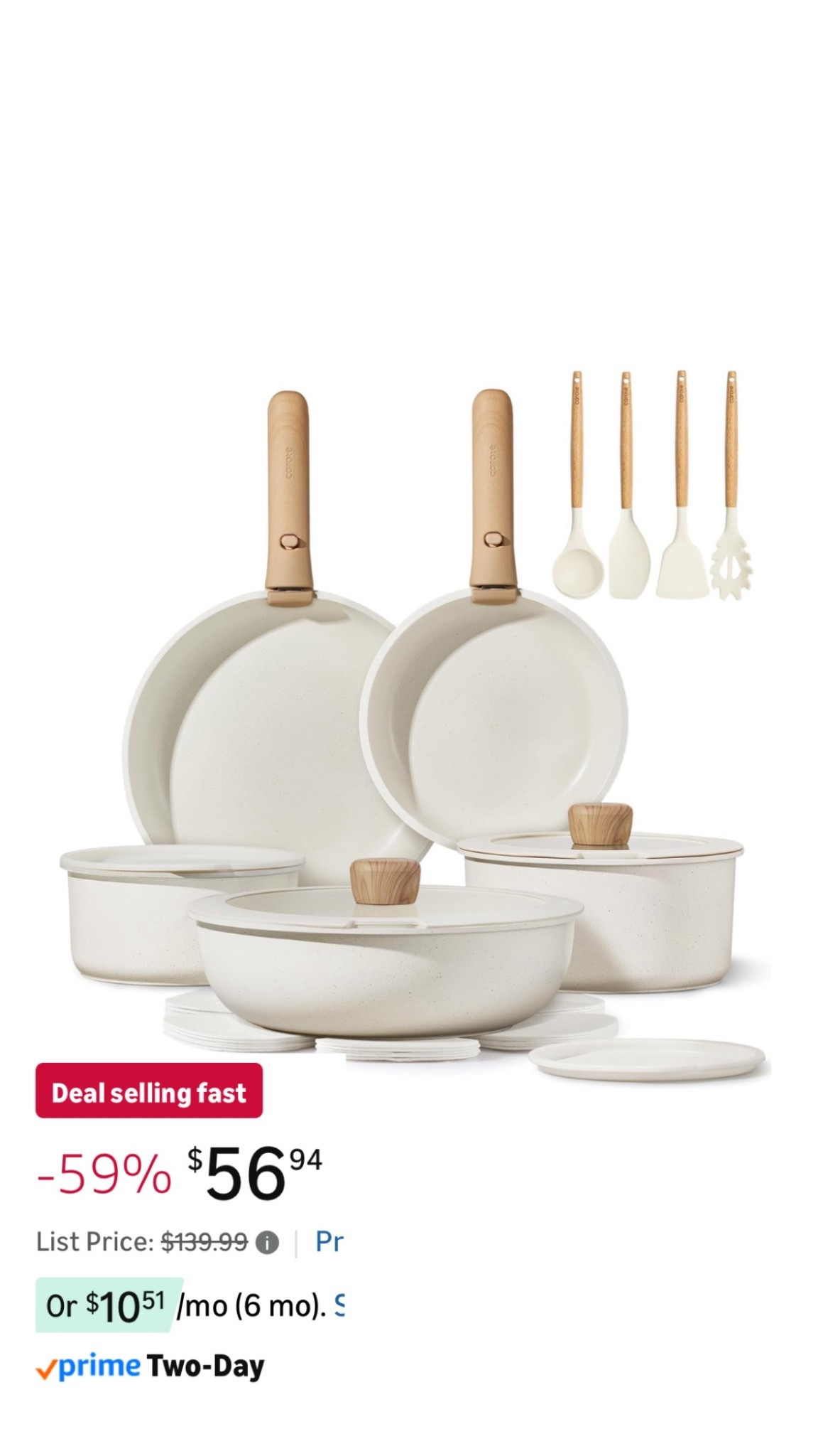 MAJOR SALE!! Amazon lightning deal on this Carote pots and pans set!! 

Lightning deals, Black Friday, cyber deals, cyber Monday, cyber week, Amazon, pots and pans, gift ideas, kitchen, Carote, sale, trending

#LTKSaleAlert #LTKFindsUnder100 #LTKCyberWeek