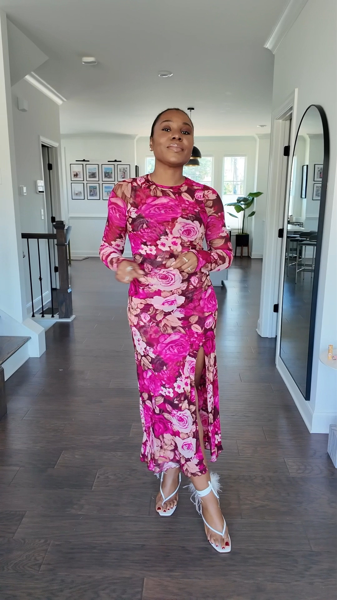 Under $150 floral dress perfect for #galentines or #valentines day celebration.
Dress runs true to size. 

#LTKFindsUnder100 #LTKParties #LTKSaleAlert