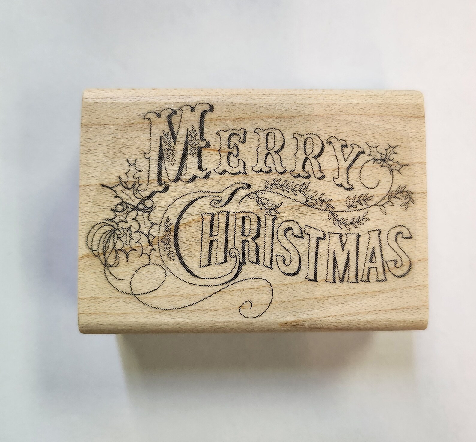 P58 Merry Christmas Rubber Stamp - Etsy | Etsy (US)