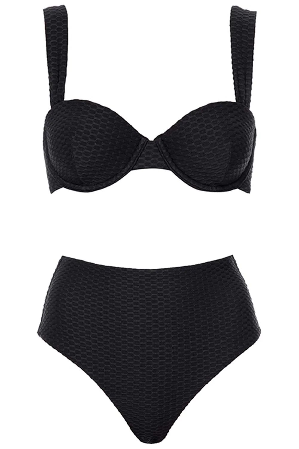 Hamptons Bikini Black Set | VETCHY