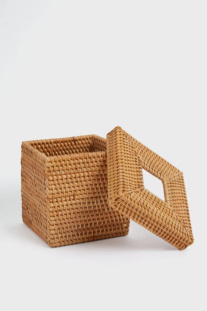 Light Rattan Tissue Box Cover | Tuckernuck (US)