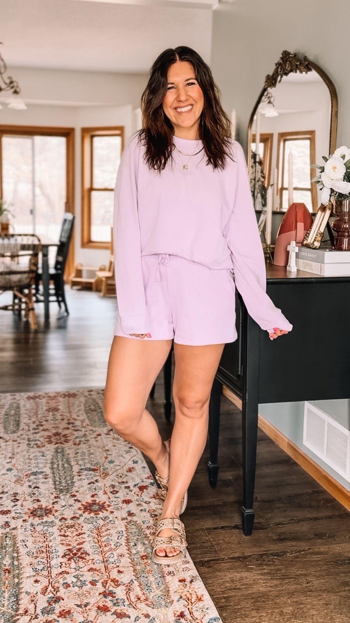 The cutest set from Target! So soft inside & Greta for spring fashion.

Small top, medium shorts nursing friendly! 

#LTKSeasonal #LTKShoeCrush #LTKFindsUnder50