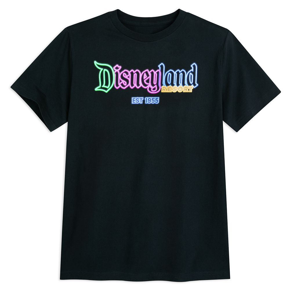 Disneyland Glow-in-the-Dark Neon Logo T-Shirt for Adults | Disney Store