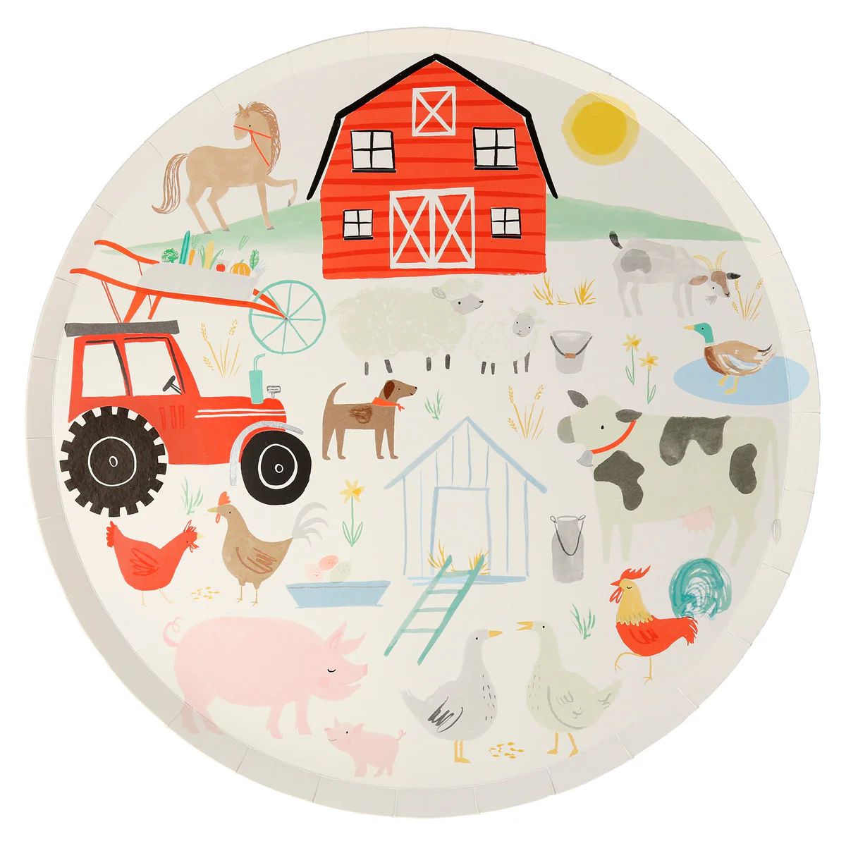 On The Farm Dinner Plates (x 8) | Meri Meri