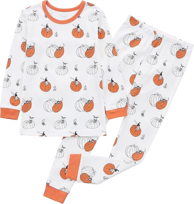 Owlivia 100% Organic Cotton Baby Long Sleeve Pajama Sets, Toddler Boy Girl 2-Piece Sleepwear | Amazon (US)