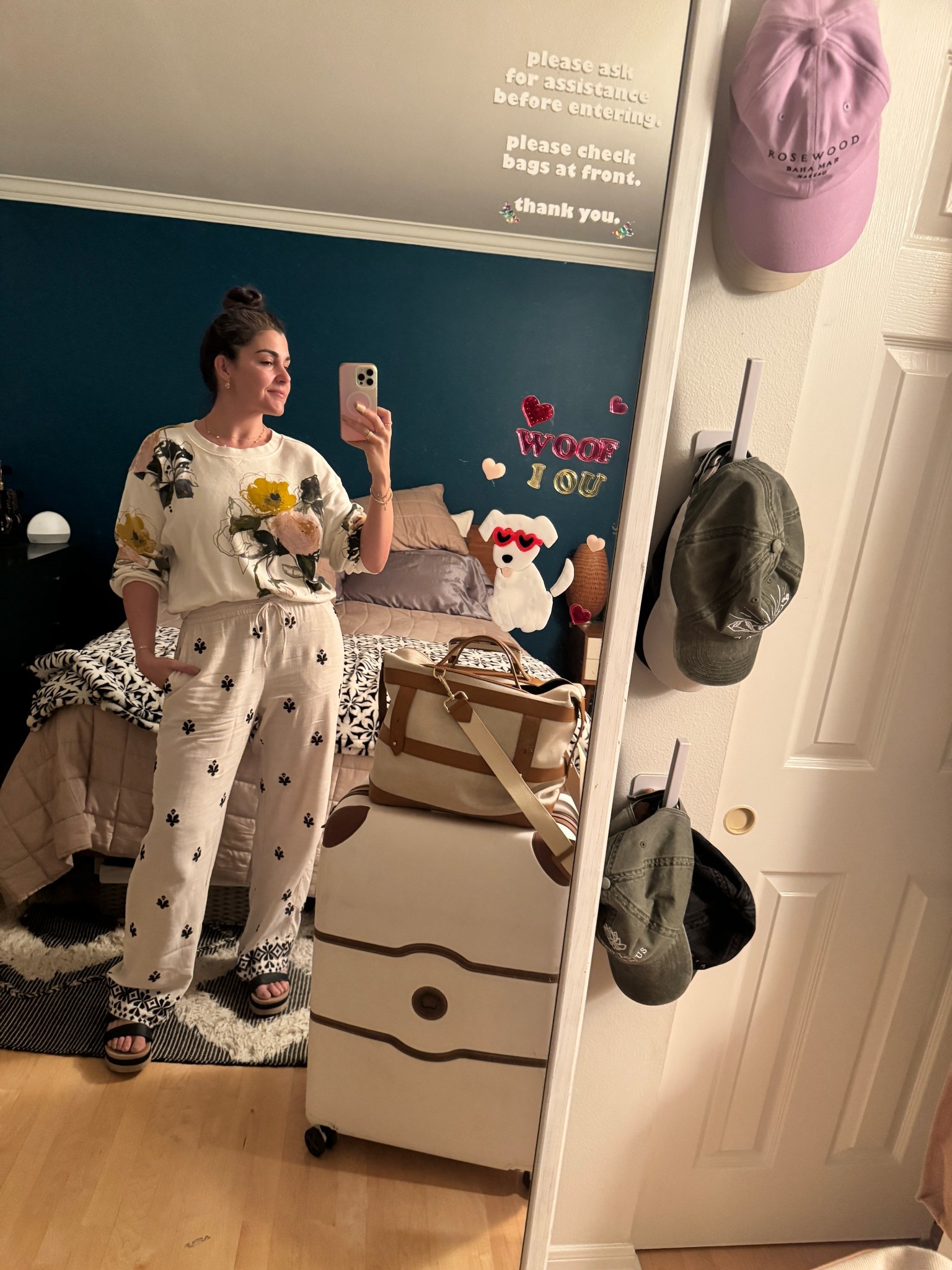 loving these zara khaki embroidered pants for travel days!! linked similar. black bodysuit under anthro floral crewneck for plane microclimates lol 🖤

#LTKTravel #LTKFindsUnder100 #LTKFindsUnder50