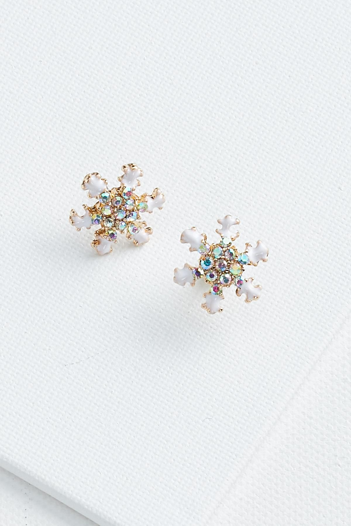 snowflake stud earrings | Versona