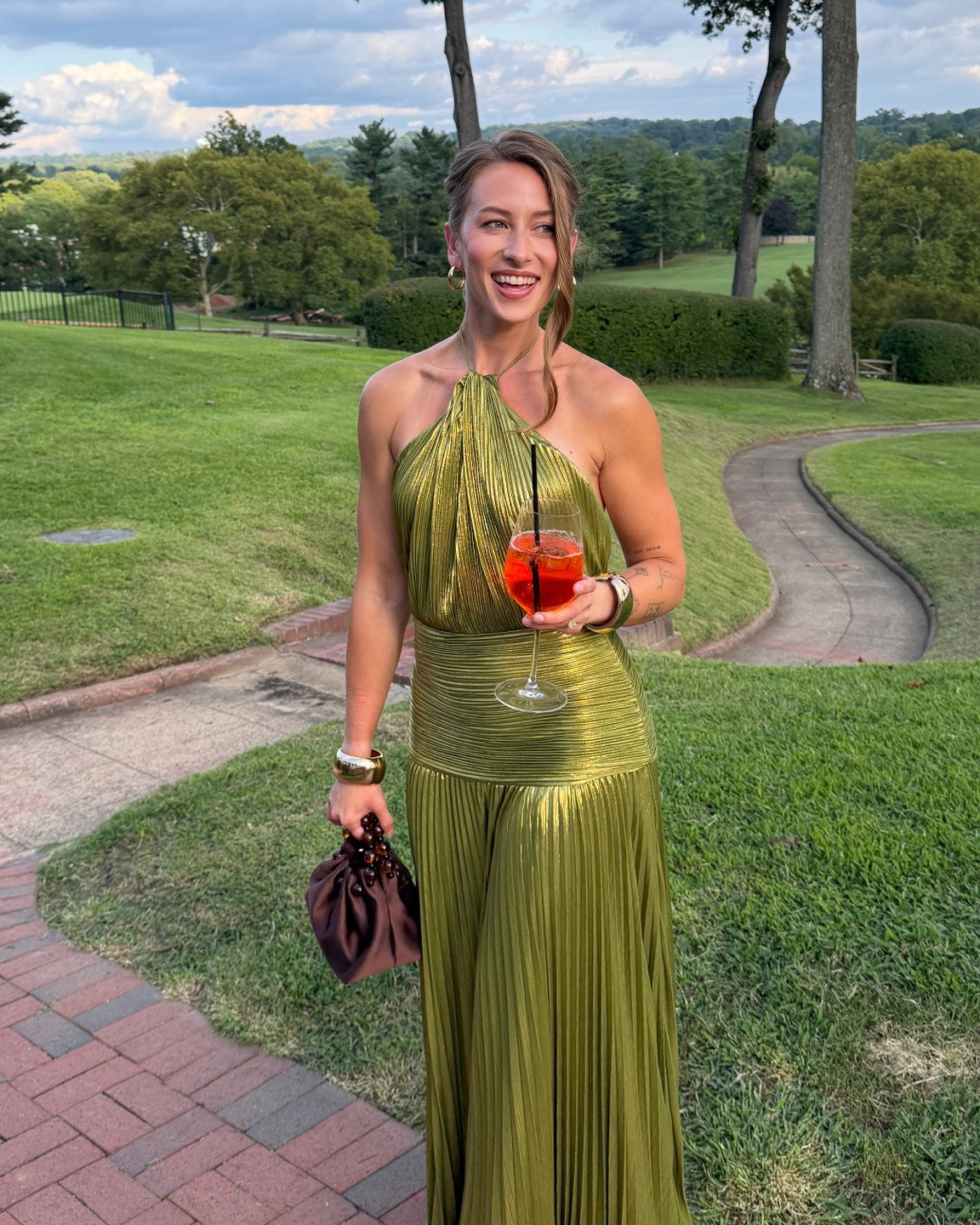 8/24/26 Wedding Guest Outfit 
Details

Wedding guest outfit details from this weekend 🤎 Wearing this Retrofête dress from Revolve with my Steve Madden kitten heels, brown ASOS bag, Jenny Bird earrings + a stack of Amazon bangles.

Loved how all of the accessories came together with this dress—simple, elevated + perfect for a summer wedding. Linking everything I can here, plus similar options where exact pieces aren’t available ✨

#LTKgrwm #LTKootd #LTKWedding