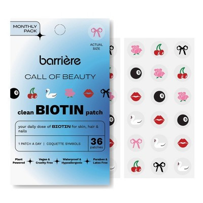barriere Call of Beauty Biotin Patch Coquette - 36ct | Target