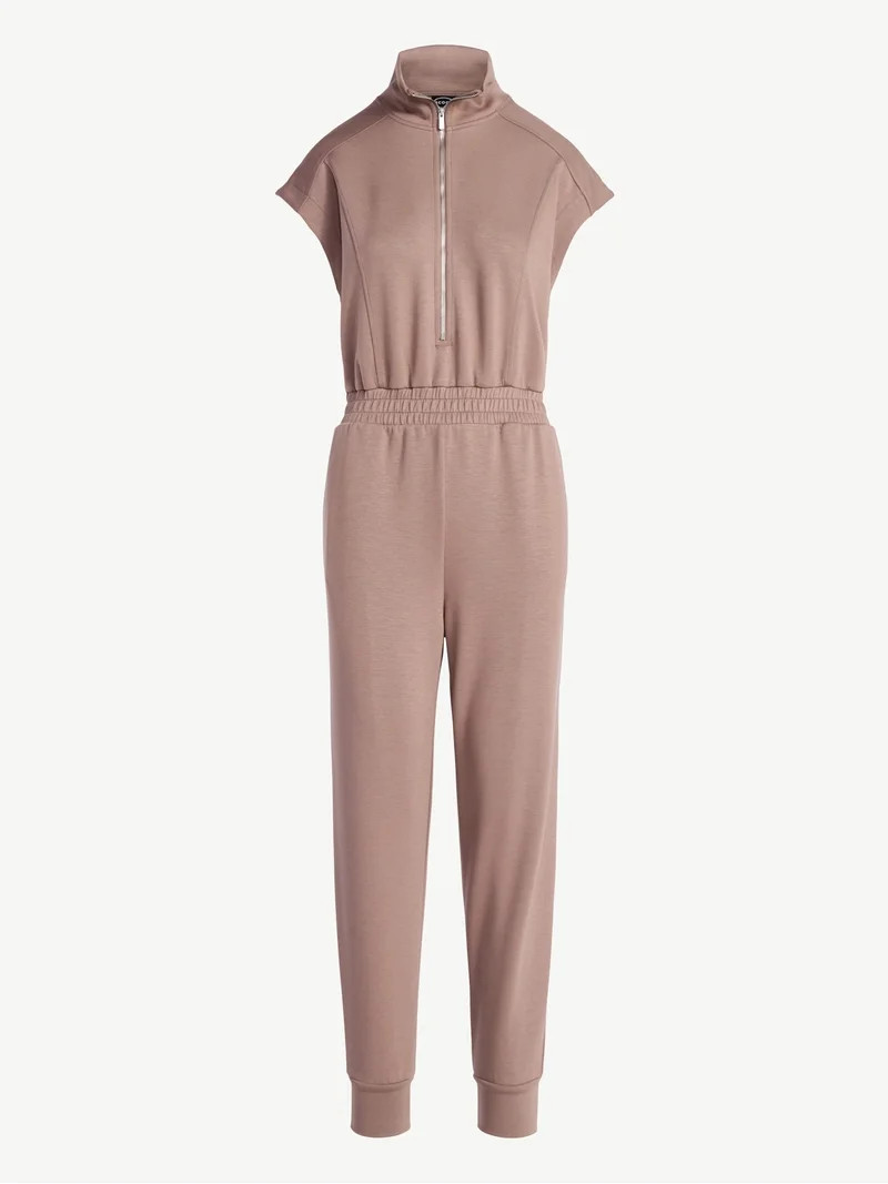 Scoop Women's and Women's Plus New Scubaknit Jumpsuit, Sizes XS-4X | Walmart (US)