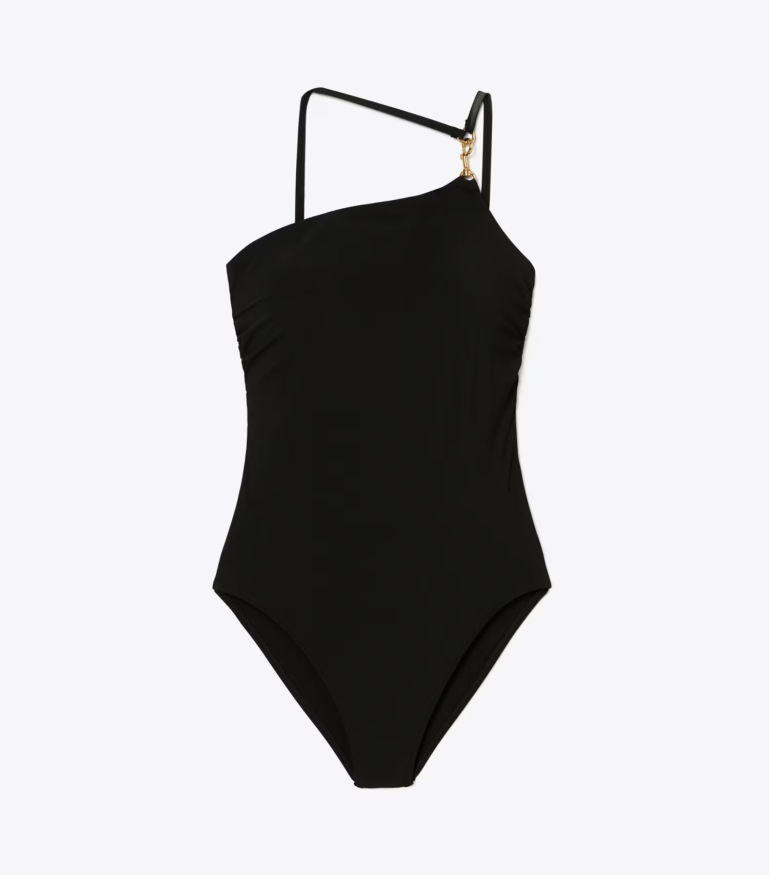 One-Shoulder Clip Tank Swimsuit: Women's Designer One Pieces | Tory Burch | Tory Burch (US)