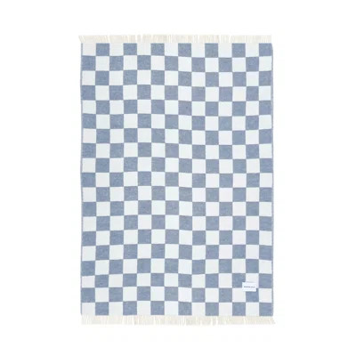 Blanket CHECKERBOARD Denim Blue / White 4.25 X 6.5 Ft | Wayfair North America