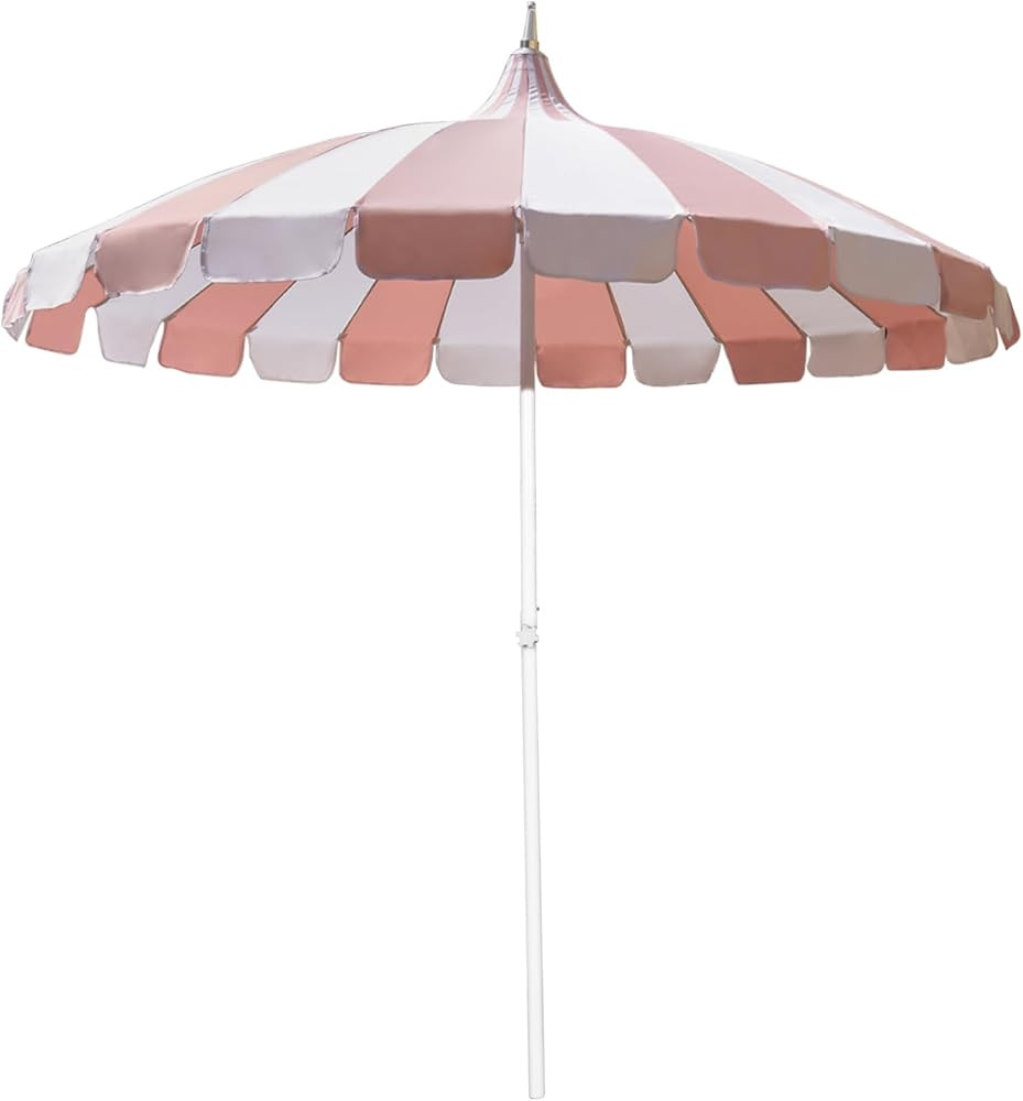 8Ft Patio Pagoda Umbrella, UV Protect Pool Umbrellas with Heavy Duty Pole, Outdoor Market Umbrell... | Amazon (US)