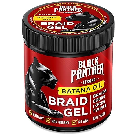 Batana Oil Braid Gel (2-N-1) Finish and Condition Braids By Black Panther Strong, Non Flaky, Non ... | Walmart (US)