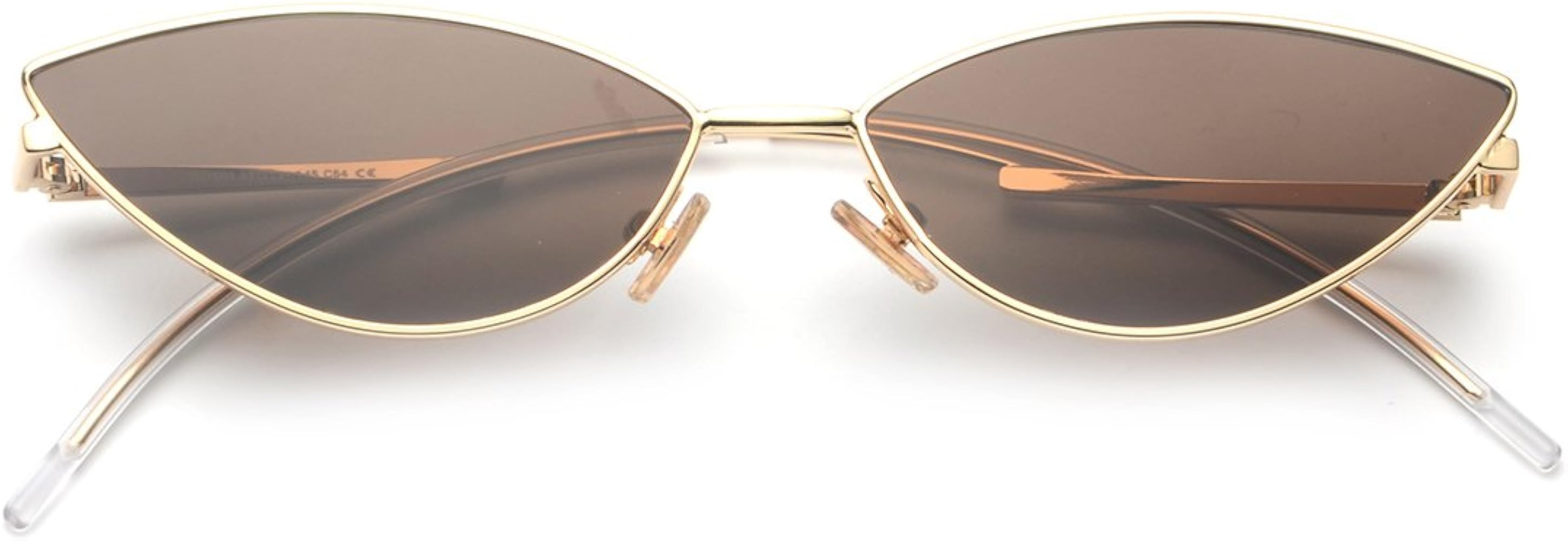 Fashion Designer Sunglasses Retro Small Petals Shape Arc Temple Design B2298 | Amazon (US)