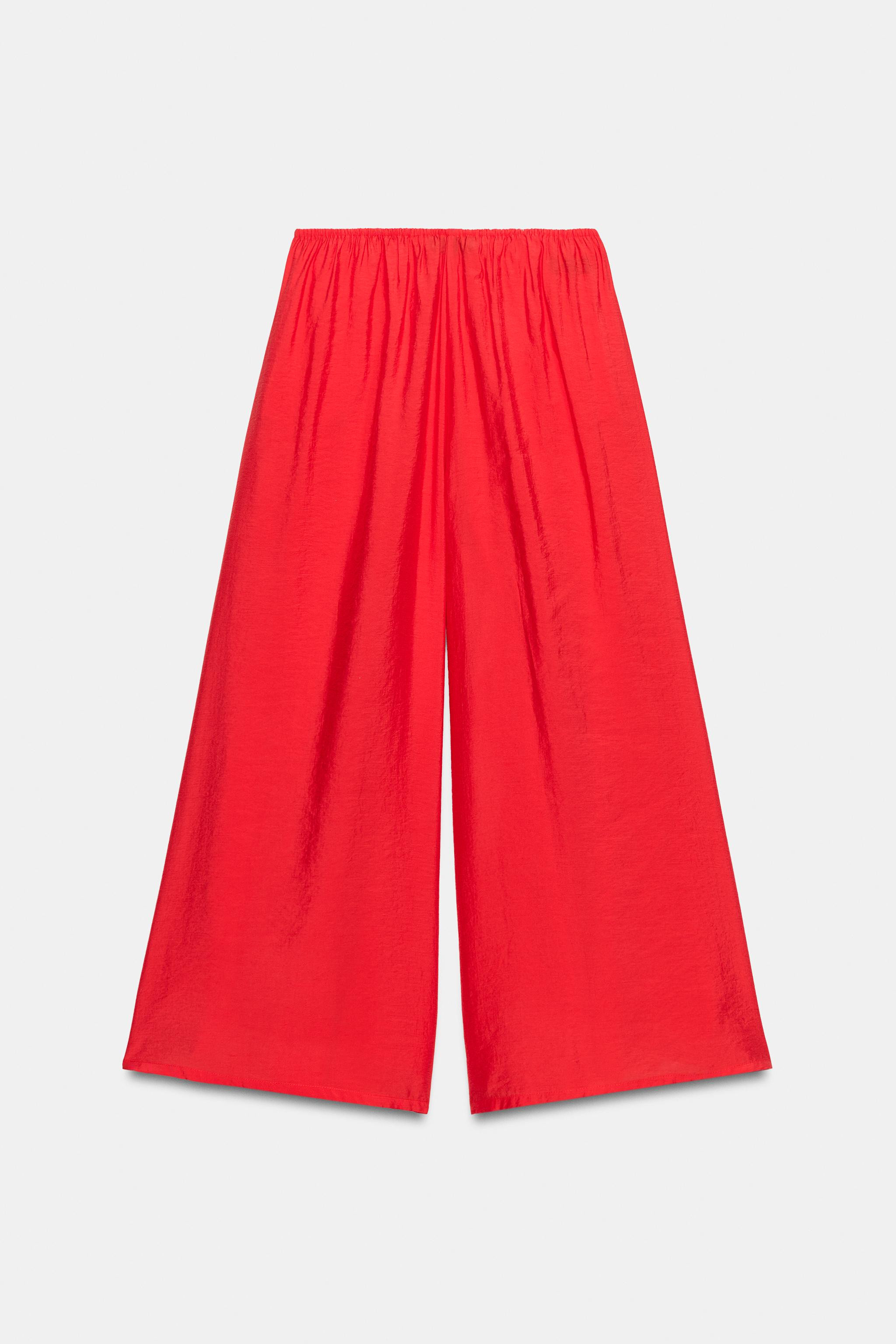 DRAWSTRING PALAZZO PANTS | Zara US