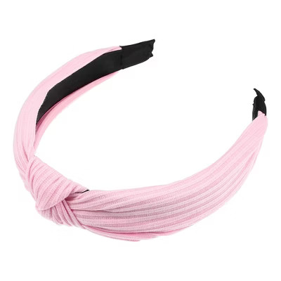 Unique Bargains Textured Cotton Knot Headband Soft Hairband for Women 1.3 Inch Wide 1Pcs | Target