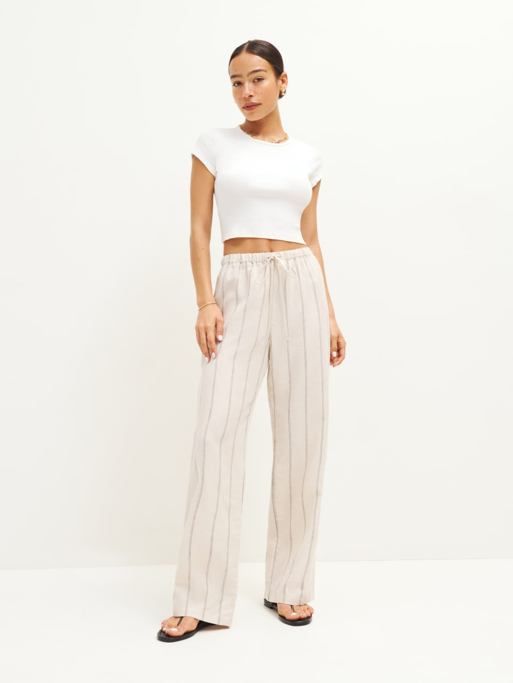 Olina Linen Pant | Reformation (Global)