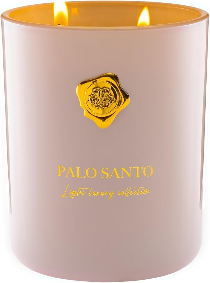 M&SENSE Palo & Santo Scented Candle | 90-Hour Burn, 16.6 oz | Long-Lasting for Mood Healing and G... | Amazon (US)