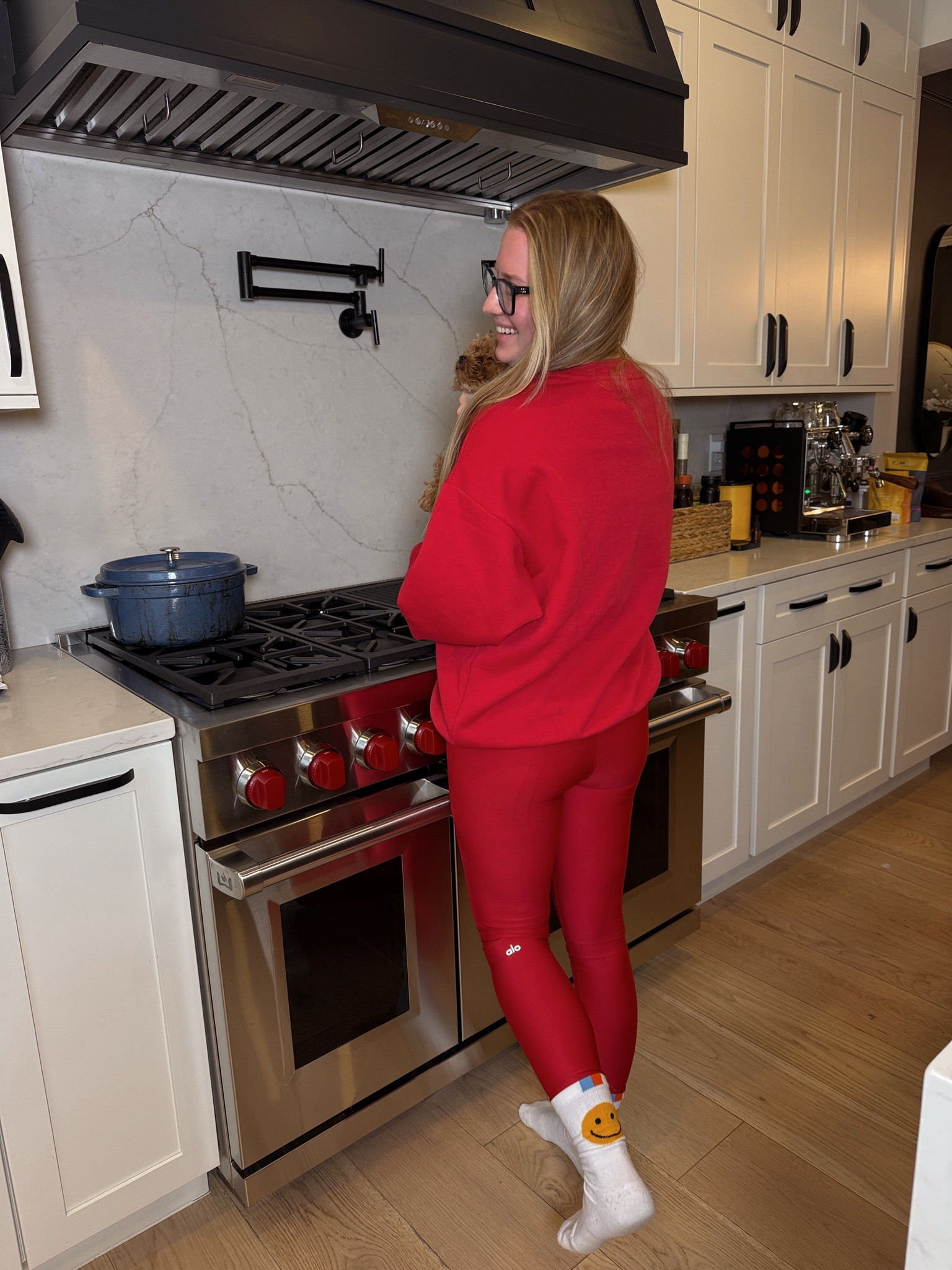 Bold Red Alo Set I’ve been living in ❤️