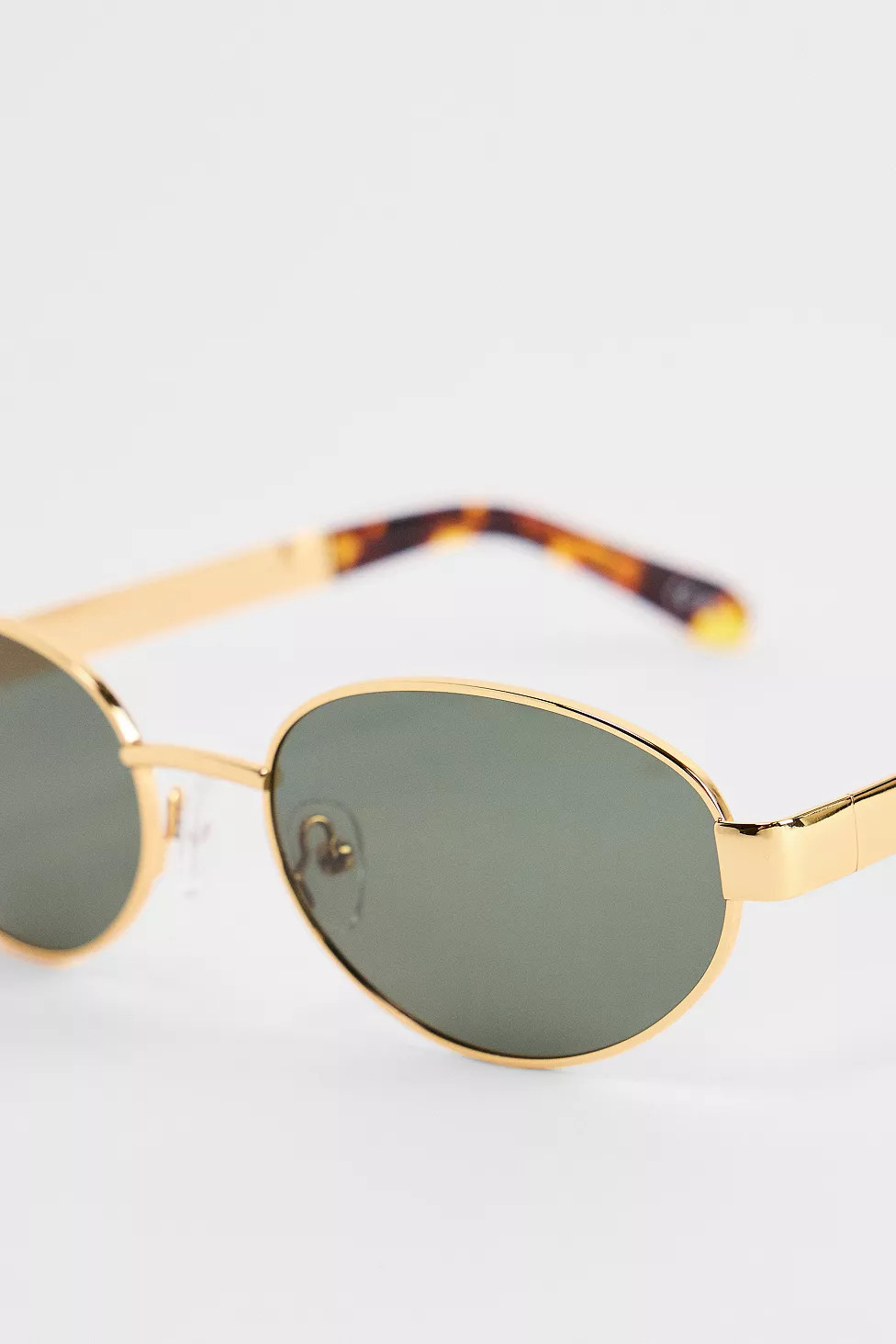 Meller Gold Olive Karam Sunglasses | Urban Outfitters UK