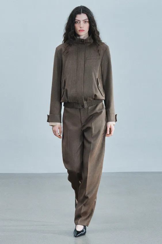 ZW COLLECTION WOOL BLEND JACKET | Zara UK