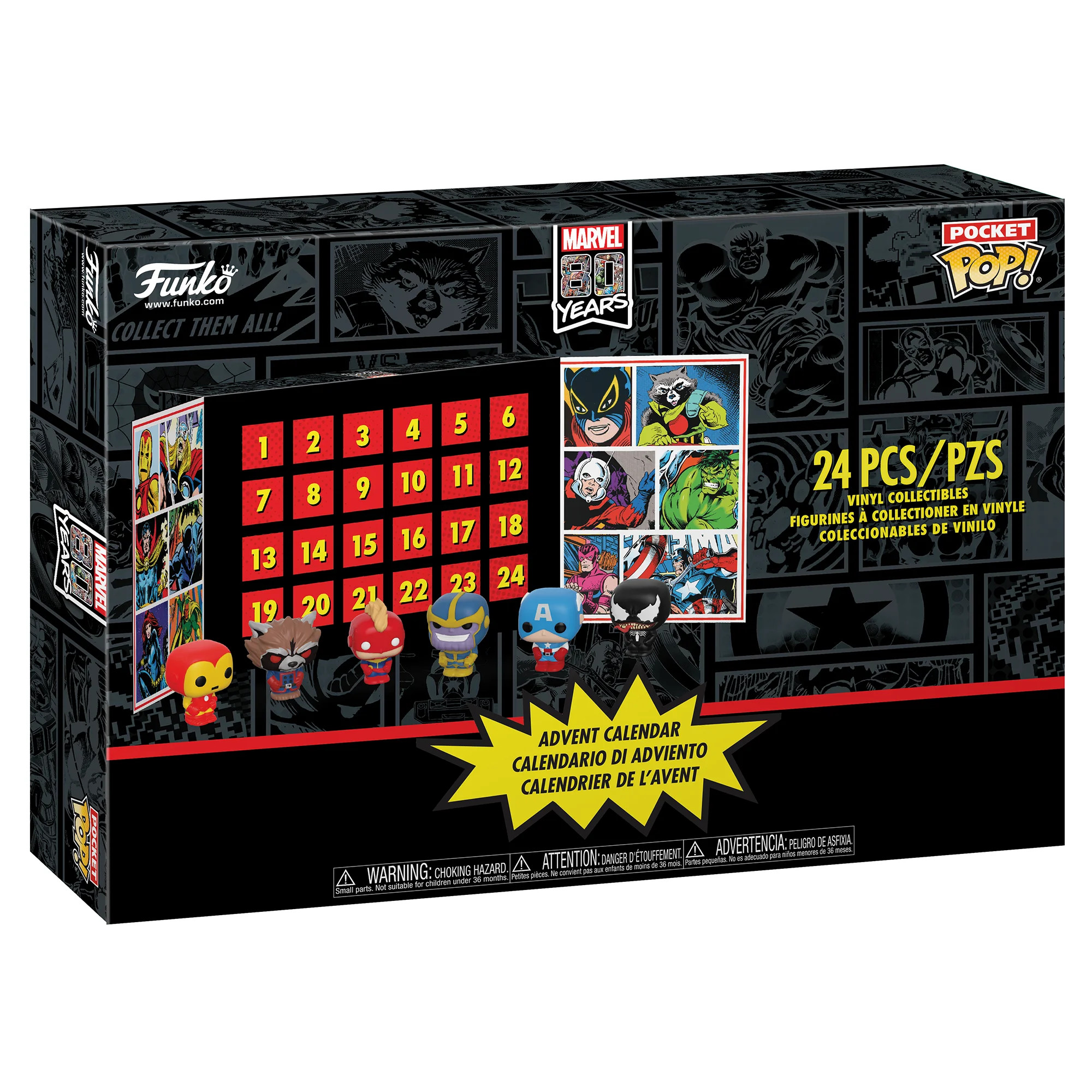 Advent Calendar: Marvel 24pc (Pkt POP) - Walmart.com | Walmart (US)