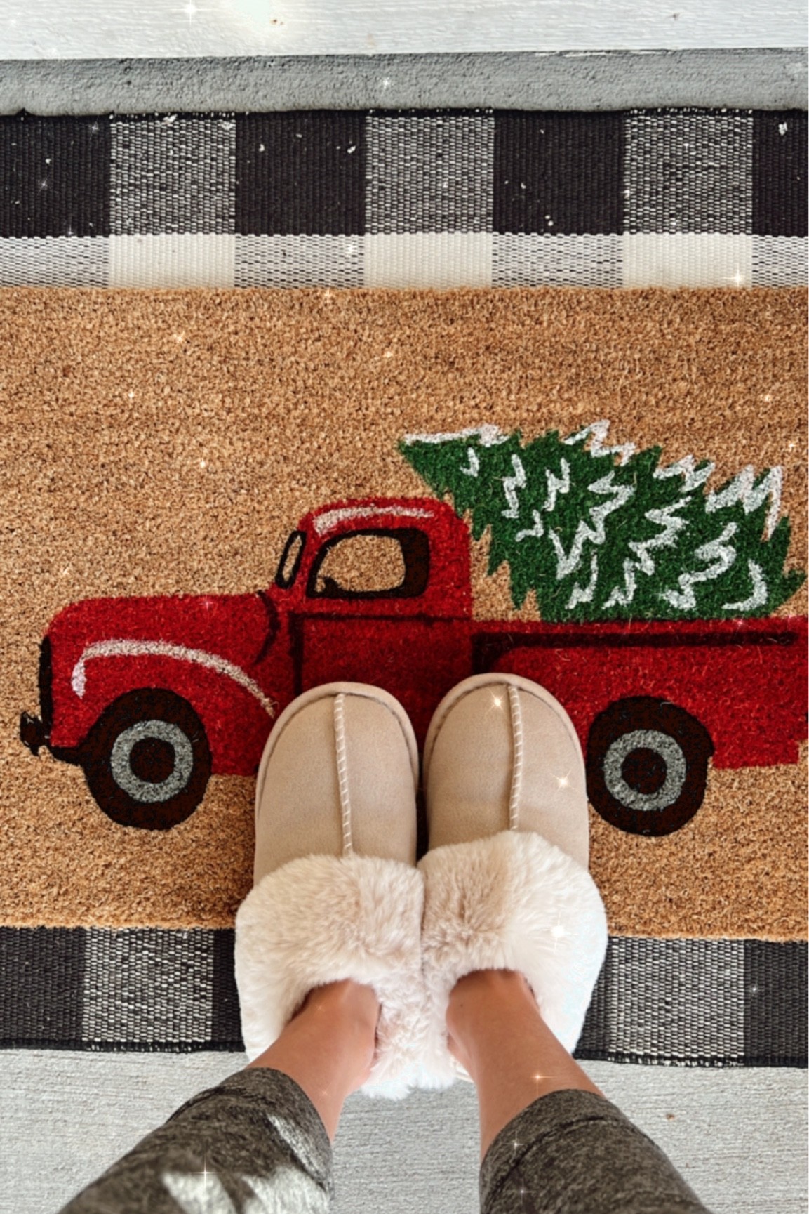 I'm starting to decorate our home with Christmas decors like this doormat and these fluffy and cozy house slippers made my chores easier to do because it's just so soft on my feet! 

#HolidayDecor #PorchRefresh #IndoorSlippers #WinterShoes #DoorRugs

#LTKstyletip #LTKHoliday #LTKhome