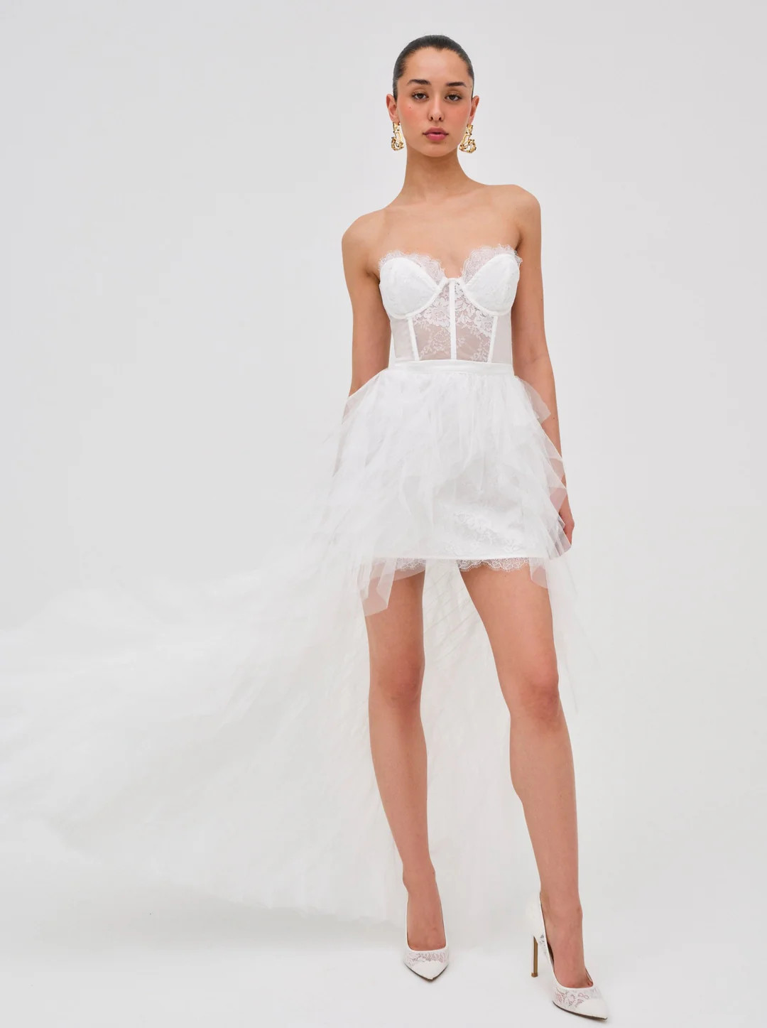 Bustier Gown \u2014 White | For Love & Lemons