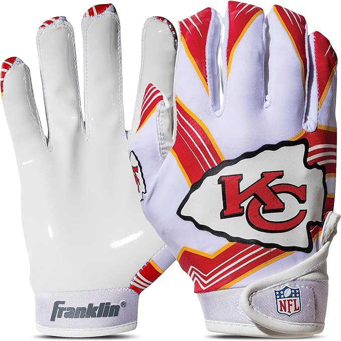 Franklin Sports Youth NFL Football Receiver Gloves - Kids Football Gloves Pair - NFL Team Logos a... | Amazon (US)