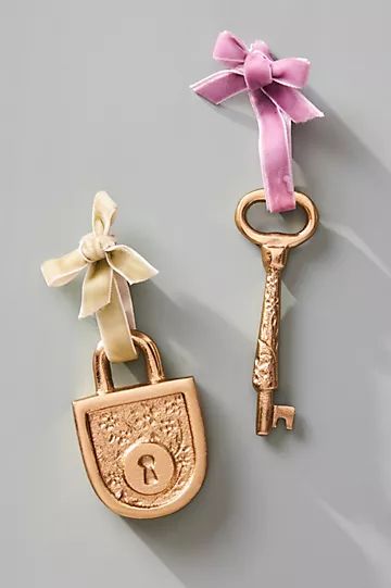 Lock and Key Ornament Set | Anthropologie (US)