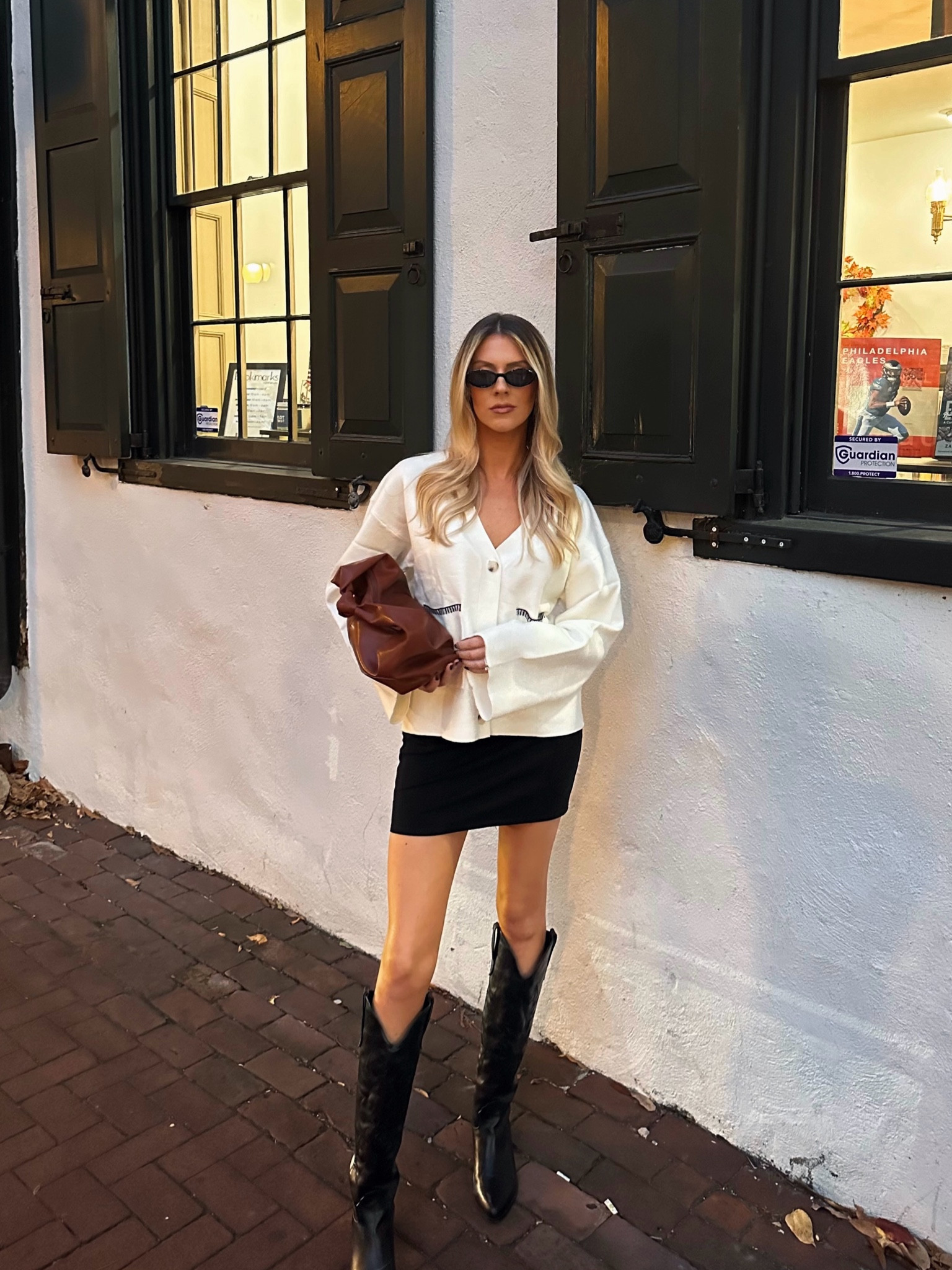 Date Night Outfit, Concert Outfit, Country Concert Outfit, cream sweater, v neck, v neck sweater, varsity sweater, Amazon outfits,
Amazon sweater, cream and black outfits, black boots, boots for fall, cowboy boots, fall bags, bags for fall, chestnut colored bag, black mini skirt, fall outfit inspo 🧺

Size L in the sweater!

#LTKSeasonal #LTKStyleTip #LTKFindsUnder100