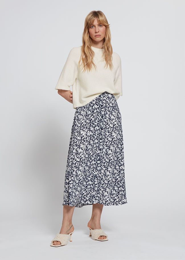 Buttoned A-Line Midi Skirt | & Other Stories US