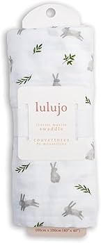 lulujo Baby Swaddle Blanket Unisex Softest 100% Cotton Muslin Swaddle Blanket Neutral Receiving B... | Amazon (US)