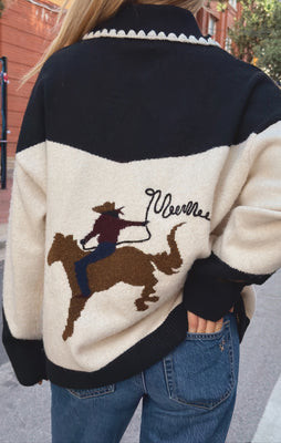 Los Almos Sweater, in Horse Embroidered Knit, Size: XL | Show Me Your Mumu | Show Me Your Mumu