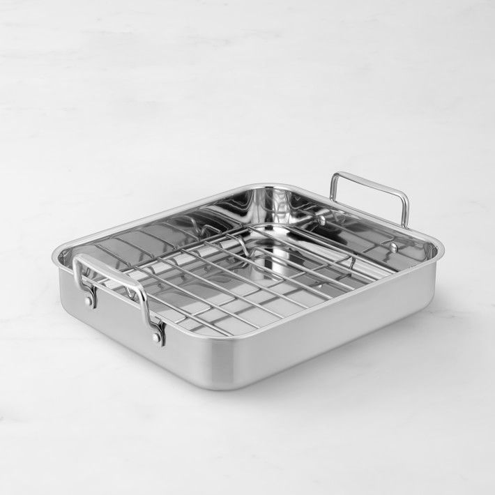 Williams Sonoma Stainless-Steel Ultimate Roaster with Rack | Williams-Sonoma