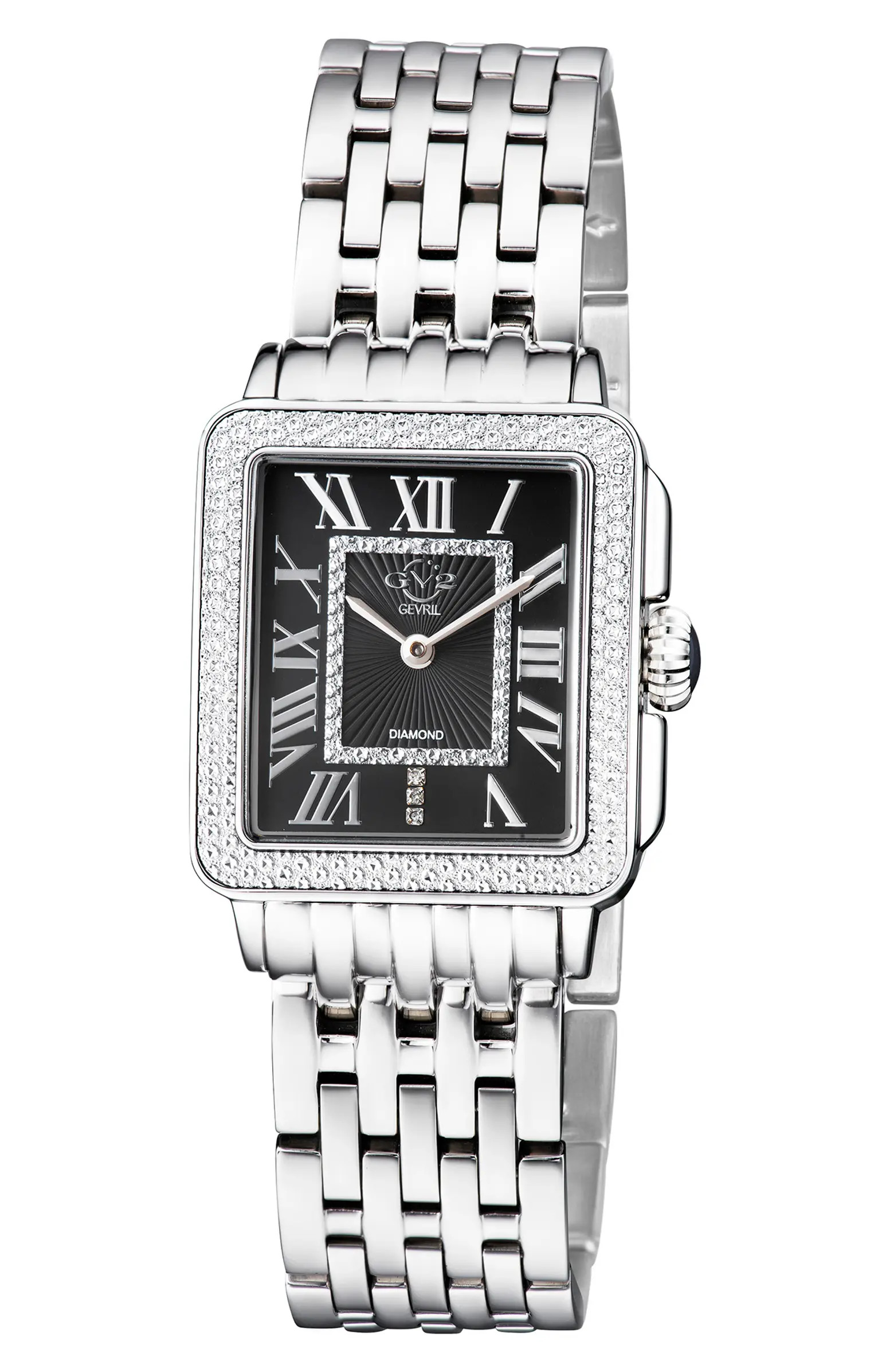 Gevril GV2 Women's Badova Diamond Dial Bracelet Watch, 27mm | Nordstrom Rack