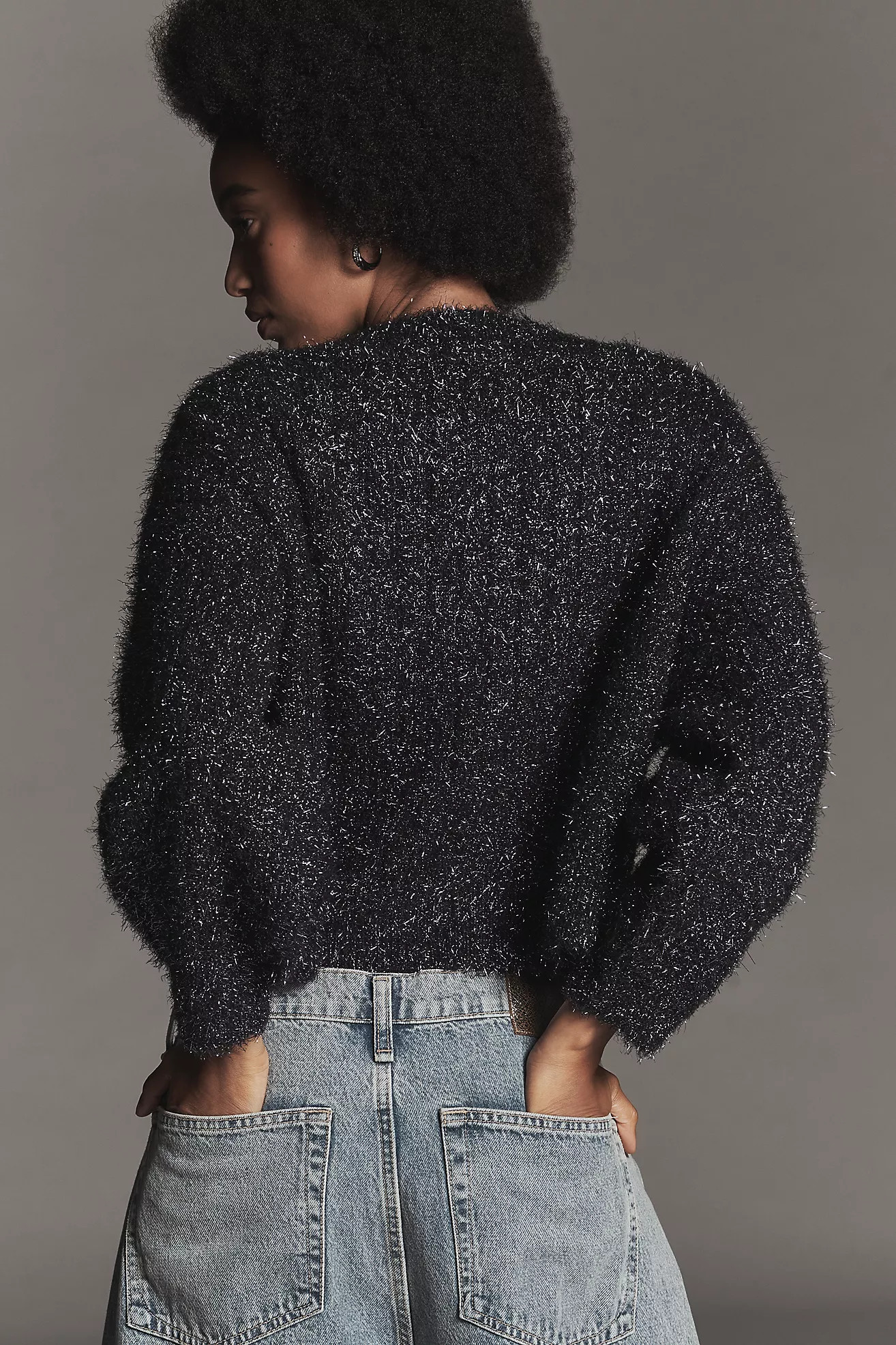 By Anthropologie Boat-Neck Tinsel Cardigan | Anthropologie (UK)