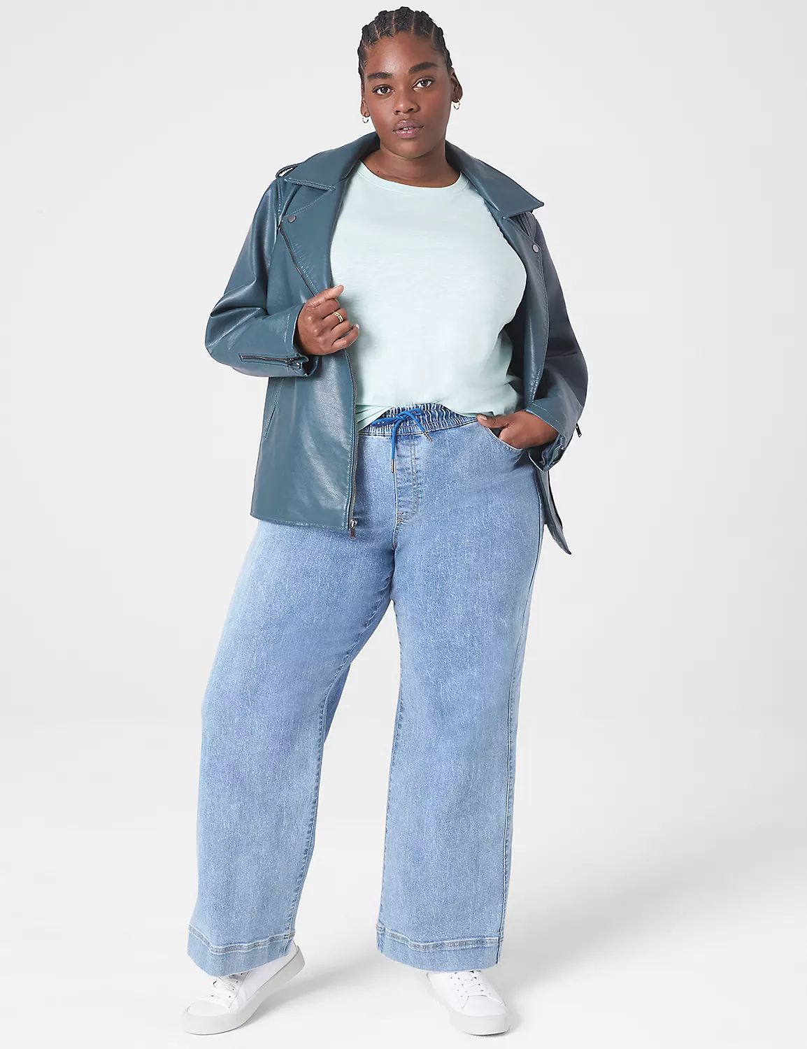 High-Rise Pull-On Relaxed Straight Jean | LaneBryant | Lane Bryant (US)