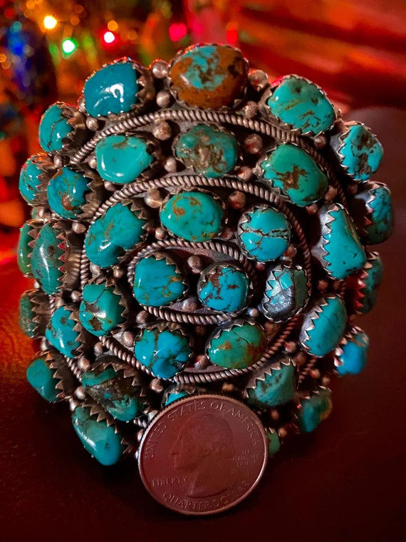151 Gram Amazing Signed SW Vintage Zuni Royston Turquoise | Etsy | Etsy (US)