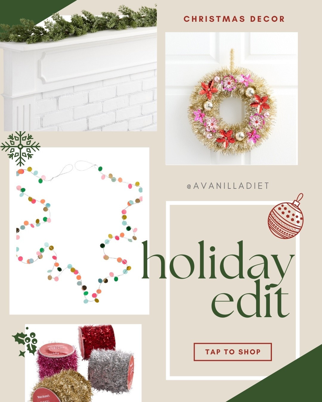 Holiday Edit 🎄🩷

#holidaystyle #festiveinspo #christmasvibes #holidayaesthetic #cozychristmas #holidaydecor #merryandbright #festiveseason #christmasinspo

#LTKSeasonal #LTKHome