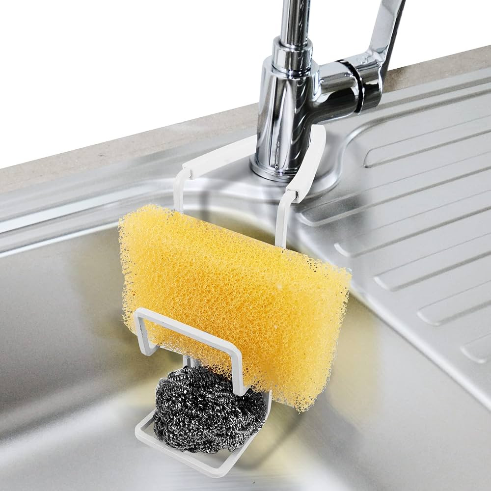 Achenyu Sink Caddy Sink Sponge Holder - Faucet Rack Shower Tray - Kitchen and Bathroom Metal Orga... | Amazon (US)