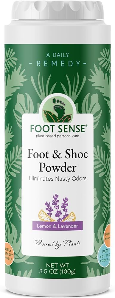 Foot Sense All Natural Smelly Foot & Shoe Powder - Foot Odor Eliminator Lasts up to 6 Months. Nat... | Amazon (US)