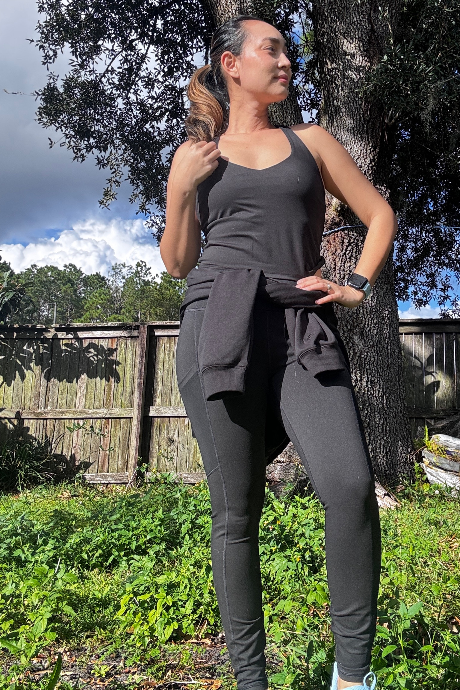 A warm fall day🍁 with a cute workout outfit 

#LTKOver40 #LTKActive #LTKMidsize