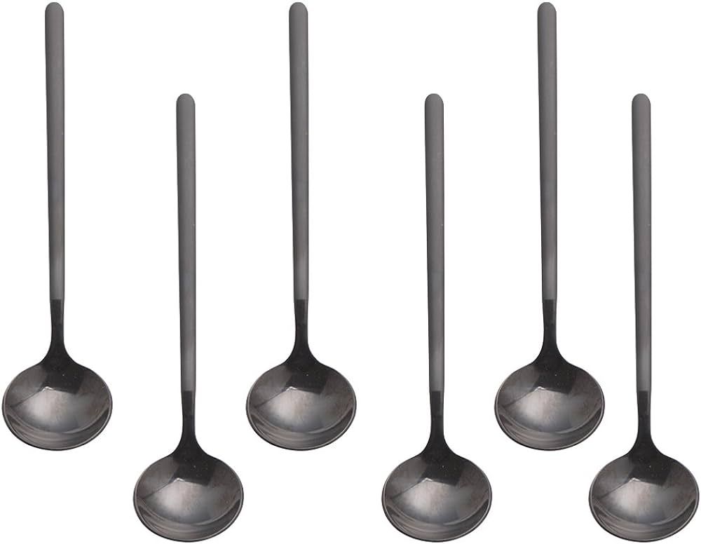 6 PCS Espresso Spoons 18/8 Stainless Steel, 5.2 Inches Vogue Mini Teaspoons Set for Stirring Coff... | Amazon (US)