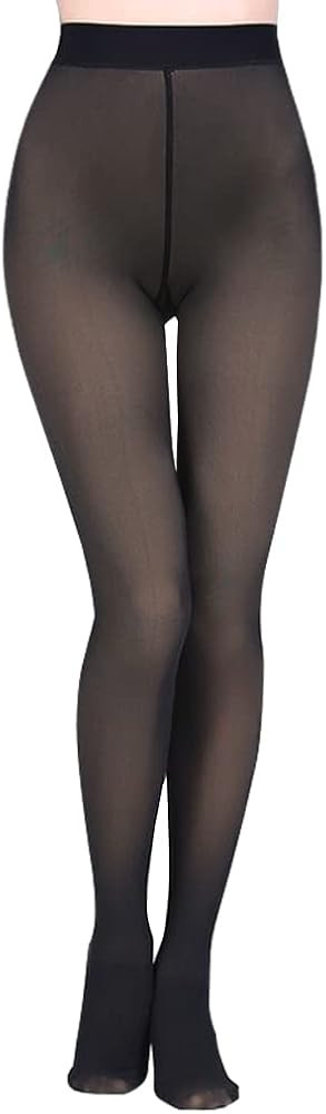CM C&M WODRO Women Fleece Lined Tights Fake Translucent Thermal Leggings Winter Sheer Warm Pantyh... | Amazon (US)