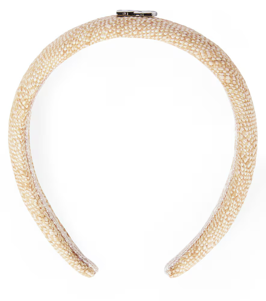 Dolce&Gabbana Kids DG raffia-effect headband | Mytheresa (UK)
